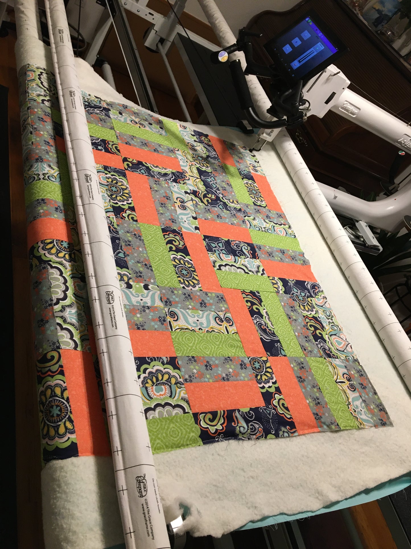 Machine Quilting service with computerized designs